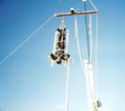 Anthony Martin risks an 80 ft drop in his Jacobs Ladder stunt